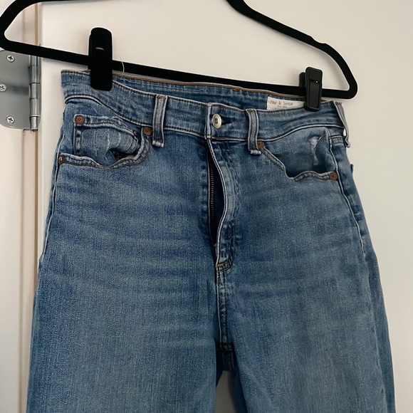 Rag & Bone Nina High Rise Ankle Flare Jeans in West Marin - Picture 6 of 9